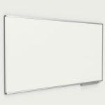 Whiteboard, 180x100 cm, mit 40 cm Ablage, Stahl weiß, 